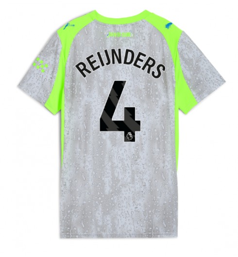 Ženske Nogometnih dresov Manchester City Tijjani Reijnders #4 Tretji 2025-26 Kratki rokavi Ženske Nogometnih dresov Manchester City Tijjani Reijnders #4 Tretji 2025-26 Kratki rokavi